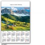 Kalendarz 2012 jednoplanszowy Dolomity