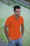 Koszulka męska polo 200g Ciemno pomarańczowa L