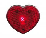 Lampka czerwona, w kształcie serca, migająca czerw