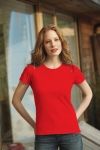 T-Shirt damski z krótkim rękawem 160g Czerwony L