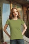 T-Shirt damski z krótkim rękawem 180g Zielony mech XXL