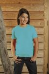 T-Shirt dziecięcy z krótkim rękawem 150g Jasno niebieski XL