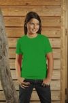 T-Shirt dziecięcy z krótkim rękawem 150g Zielony XS