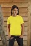 T-Shirt dziecięcy z krótkim rękawem 150g Zółty L