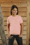 T-Shirt dziecięcy z krótkim rękawem 160g Jasno różowy XS