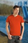 T-Shirt męski z krótkim rękawem 150g Ciemno pomarańczowy L