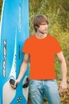 T-Shirt męski z krótkim rękawem 180g Ciemno pomarańczowy M