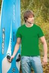 T-Shirt męski z krótkim rękawem 180g Zielony L
