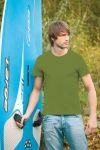 T-Shirt męski z krótkim rękawem 180g Zielony mech L